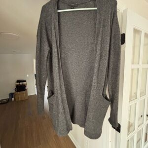 J. Crew Charcoal Knit Cardigan